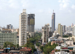 A slew of building activity in Mumbai, India